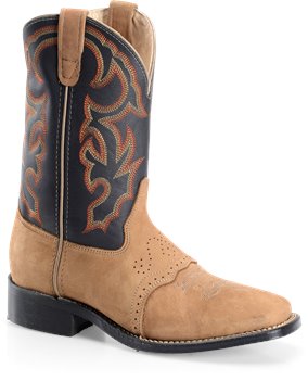Sesame Bison Double H Boot 11 Inch Wide Square Toe Roper
